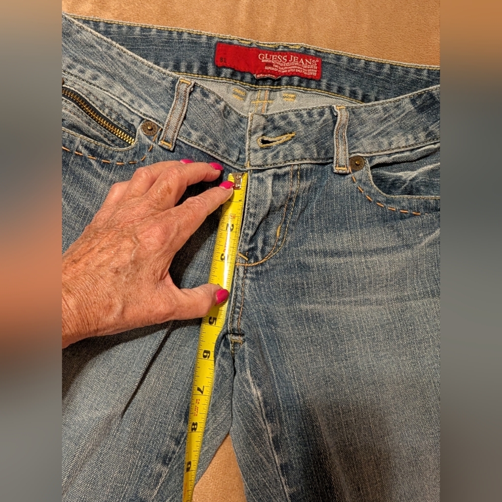 Vintage Guess® Blue Denim 3/4 Length Jeans